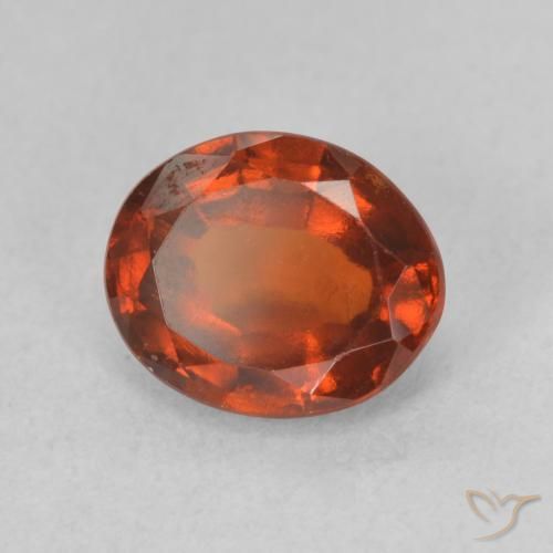 9,17 ctw natürlicher Feuerorange Hessonit-Granat, Oval, VS-SI