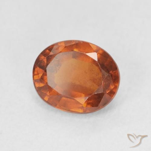 9,17 ctw natürlicher rötlich-orange Hessonit-Granat, Oval, VS