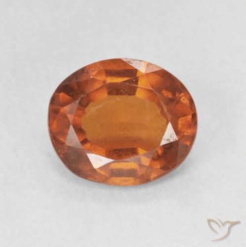 2.36ct Natürlicher rötlich-orange Hessonit-Granat, Oval, VS