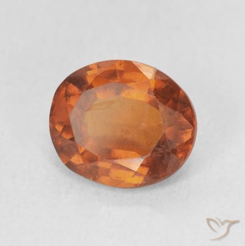 9,17 ctw natürlicher rötlich-orange Hessonit-Granat, Oval, VS