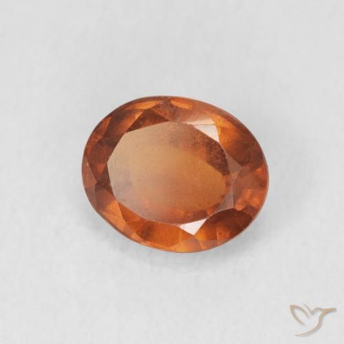 9,17 ctw natürlicher rötlich-orange Hessonit-Granat, Oval, VS