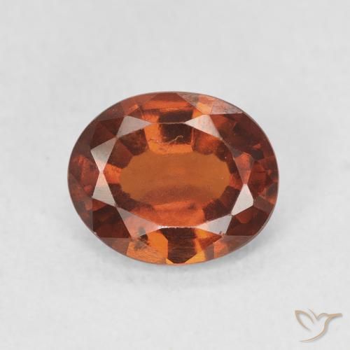 1.81ct Natürlicher Dunkelorange Hessonit-Granat, Oval, VS