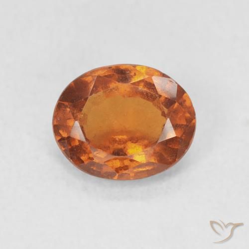 1.45ct Natürlicher Gelblich-orange Hessonit-Granat, Oval, VS