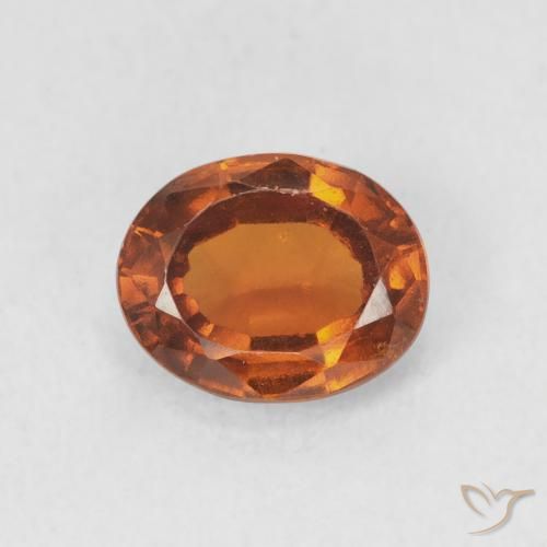 1.63ct Natürlicher tieforange Hessonit-Granat, Oval, VS