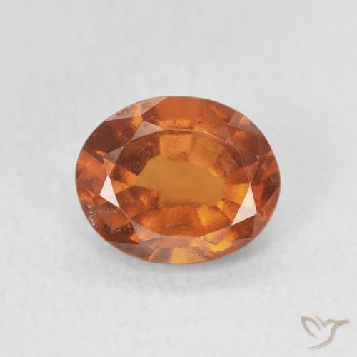 1.33ct Natürlicher Medium Dark-Orange Hessonit-Granat, Oval, VS