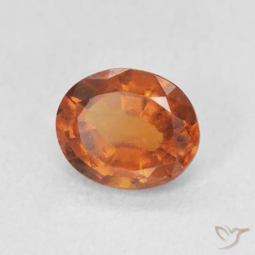 9,17 ctw natürlicher Medium Dark-Orange Hessonit-Granat, Oval, VS