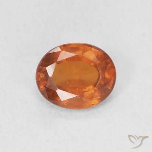 1.27ct Natürlicher Amber Orange Hessonit-Granat, Oval, VS