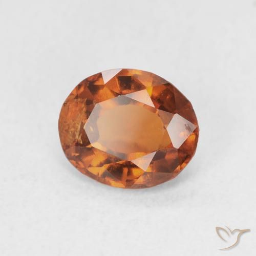 9,17 ctw natürlicher Amber Orange Hessonit-Granat, Oval, VS-SI