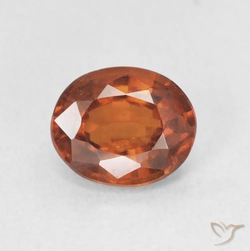 1.84ct Natürlicher tieforange Hessonit-Granat, Oval, VS-SI