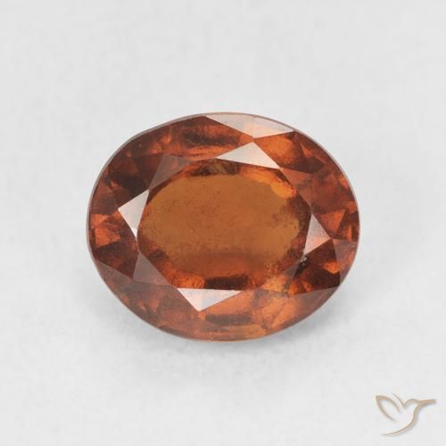 2.25ct Natürlicher tieforange Hessonit-Granat, Oval, VS