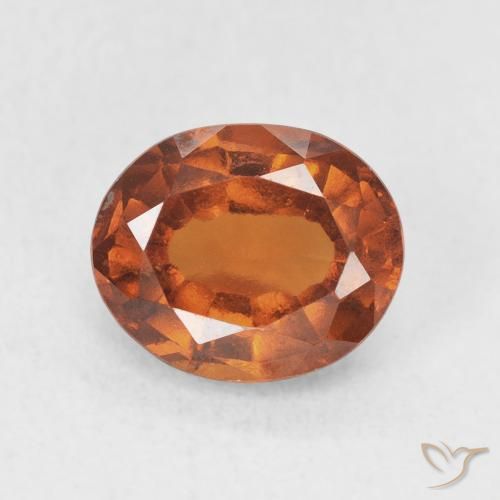 2.18ct Natürlicher Amber Orange Hessonit-Granat, Oval, VS