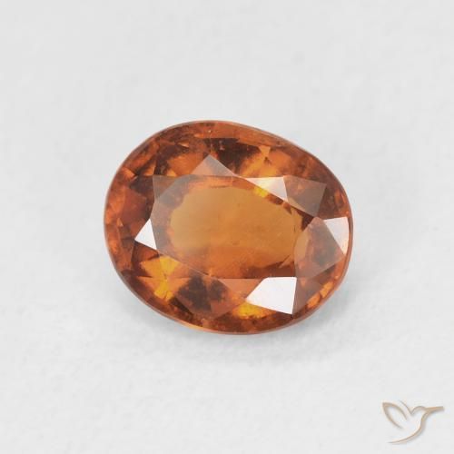 9,17 ctw natürlicher Medium Dark-Orange Hessonit-Granat, Oval, VS