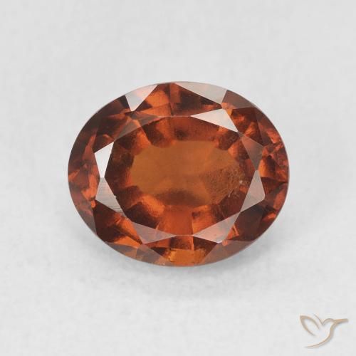 2.14ct Natürlicher Medium Dark-Orange Hessonit-Granat, Oval, VS