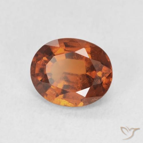 9,17 ctw natürlicher rötlich-orange Hessonit-Granat, Oval, VS
