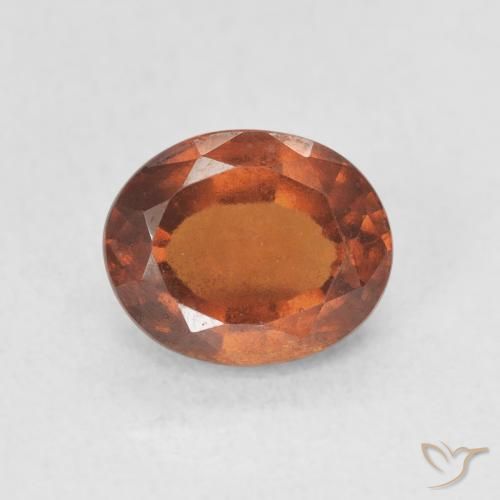 1.87ct Natürlicher rötlich-orange Hessonit-Granat, Oval, VS