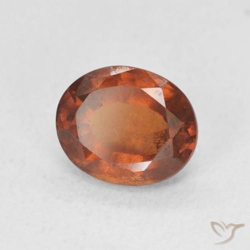 9,17 ctw natürlicher rötlich-orange Hessonit-Granat, Oval, VS