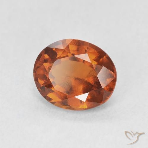 9,17 ctw natürlicher rötlich-orange Hessonit-Granat, Oval, VVS-VS