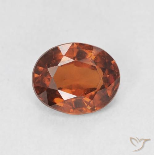 1.47ct Natürlicher Mittelorange Hessonit-Granat, Oval, VVS-VS