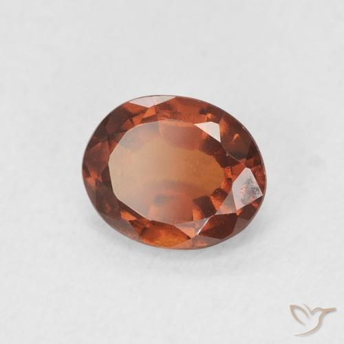 9,17 ctw natürlicher rötlich-orange Hessonit-Granat, Oval, VVS-VS