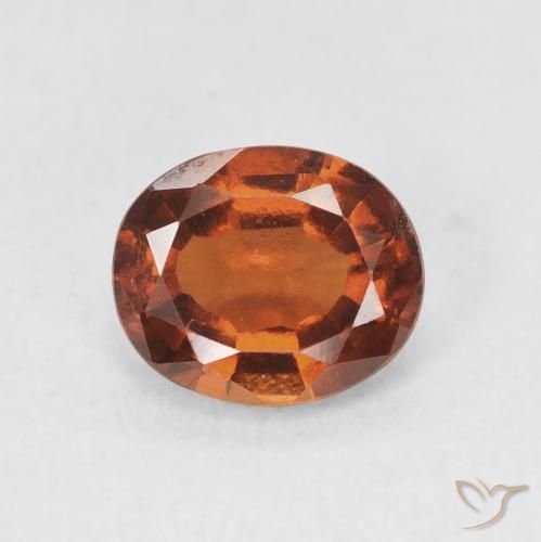 1.54ct Natürlicher Amber Orange Hessonit-Granat, Oval, VVS-VS