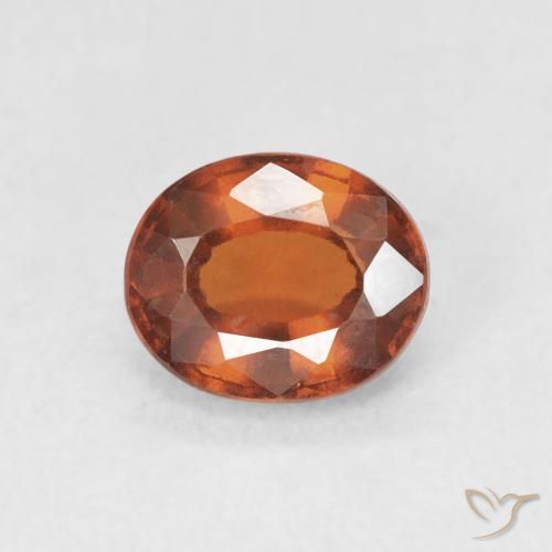 1.57ct Natürlicher Amber Orange Hessonit-Granat, Oval, VVS-VS