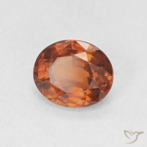 9,17 ctw natürlicher rötlich-orange Hessonit-Granat, Oval, VVS-VS