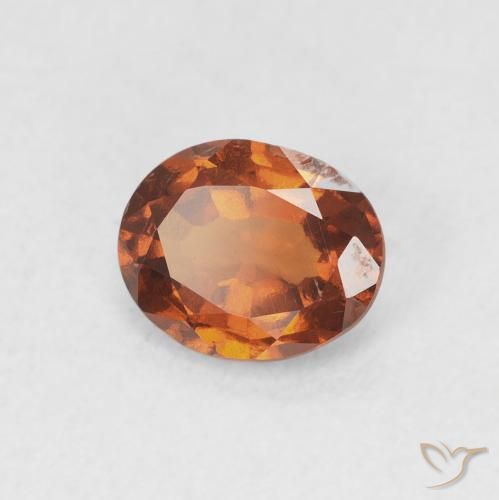 9,17 ctw natürlicher rötlich-orange Hessonit-Granat, Oval, VVS-VS