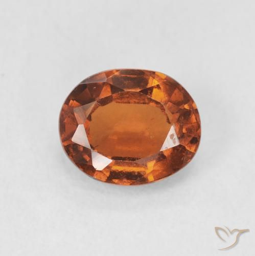 1.48ct Natürlicher tieforange Hessonit-Granat, Oval, VS-SI