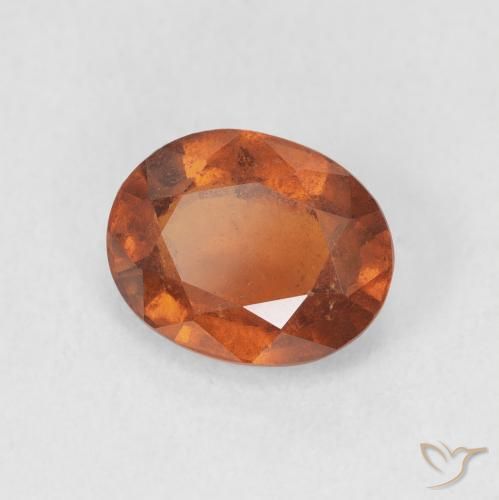 9,17 ctw natürlicher Medium Dark-Orange Hessonit-Granat, Oval, VS-SI