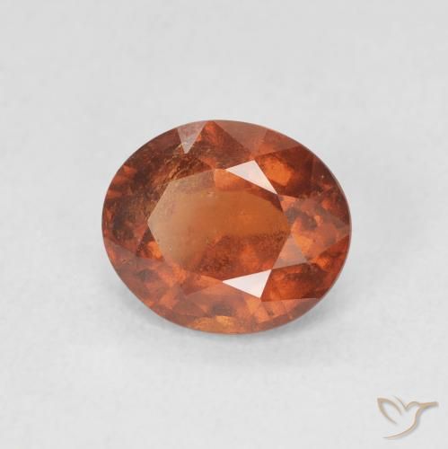 9,17 ctw natürlicher rötlich-orange Hessonit-Granat, Oval, VS-SI