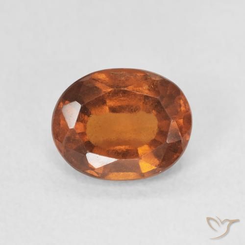 1.13ct Natürlicher tieforange Hessonit-Granat, Oval, VVS-VS