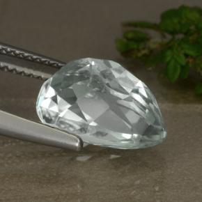 9,17 ctw natürlicher hellgrün Hiddenite, Birnenform, VVS-VS