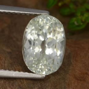 9,17 ctw natürlicher Graugrün Hiddenite, Oval Schliff, VVS-VS