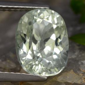 9,17 ctw natürlicher hellgrünlich-weiß Hiddenite, Oval Schliff, VS