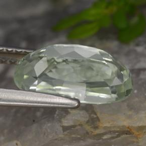 9,17 ctw natürlicher hellgrünlich-weiß Hiddenite, Oval Schliff, VVS-VS