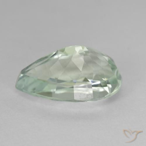 9,17 ctw natürlicher Hellgelb Grün Hiddenite, Birnenform, VS