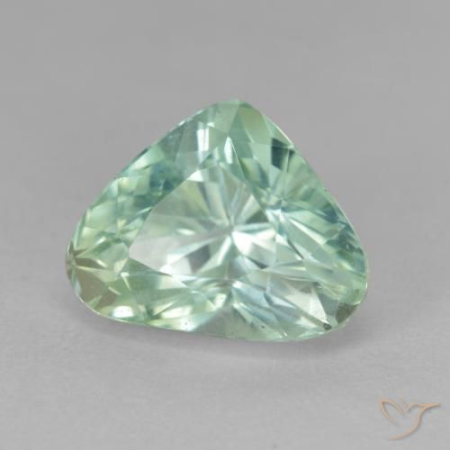 9,17 ctw natürlicher hellblau-grün Hiddenite, Birnenform, VS-SI