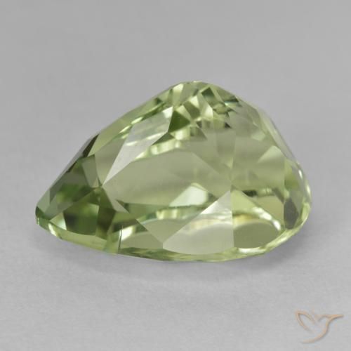 9,17 ctw natürlicher Mittelgrün Hiddenite, Birnenform, VS-SI