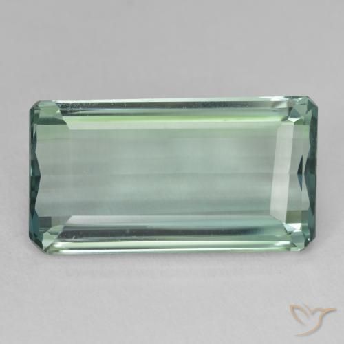 13.37ct Natürlicher Bläulich-grün Hiddenite, Smaragdschliff, VVS-VS