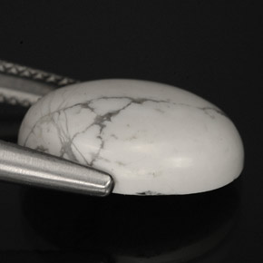 9,17 ctw natürlicher gräulich-weiß Howlith, Oval Schliff, Lichtundurchlässig