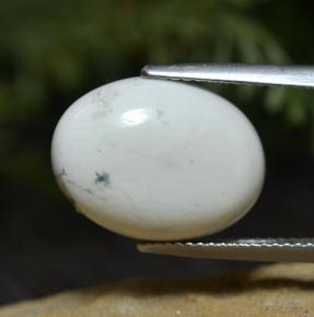 8,33 ctw natürlicher weißer Howlit, Oval Schliff, Lichtundurchlässig