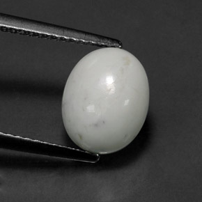2,94 ctw natürlicher weißer Howlit, Oval Schliff, Lichtundurchlässig