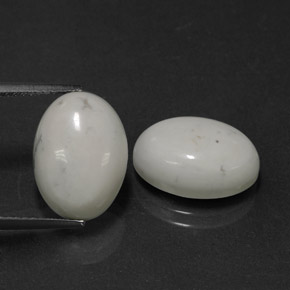 12,74 ct natürliche weißer Howlit-Edelsteine, Oval Schliff, Lichtundurchlässig