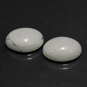 11,94 ct natürliche weißer Howlit-Edelsteine, Oval Schliff, Lichtundurchlässig