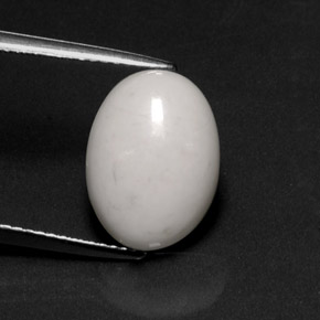 5,40 ctw natürlicher weißer Howlit, Oval Schliff, Lichtundurchlässig