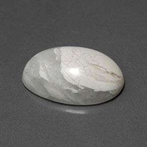 10,33 ctw natürlicher weißer Howlit, Oval Schliff, Lichtundurchlässig