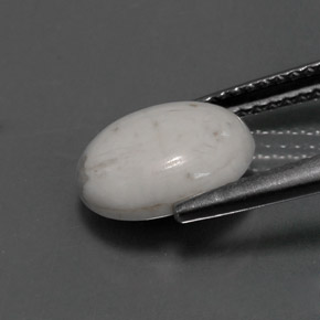 2,32 ctw natürlicher weißer Howlit, Oval Schliff, Lichtundurchlässig