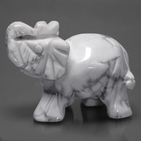 9,17 ctw natürlicher gräulich-weiß Howlith, Ausgefallene Form, Lichtundurchlässig