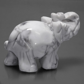 9,17 ctw natürlicher gräulich-weiß Howlith, Ausgefallene Form, Lichtundurchlässig