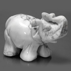 9,17 ctw natürlicher gräulich-weiß Howlith, Ausgefallene Form, Lichtundurchlässig